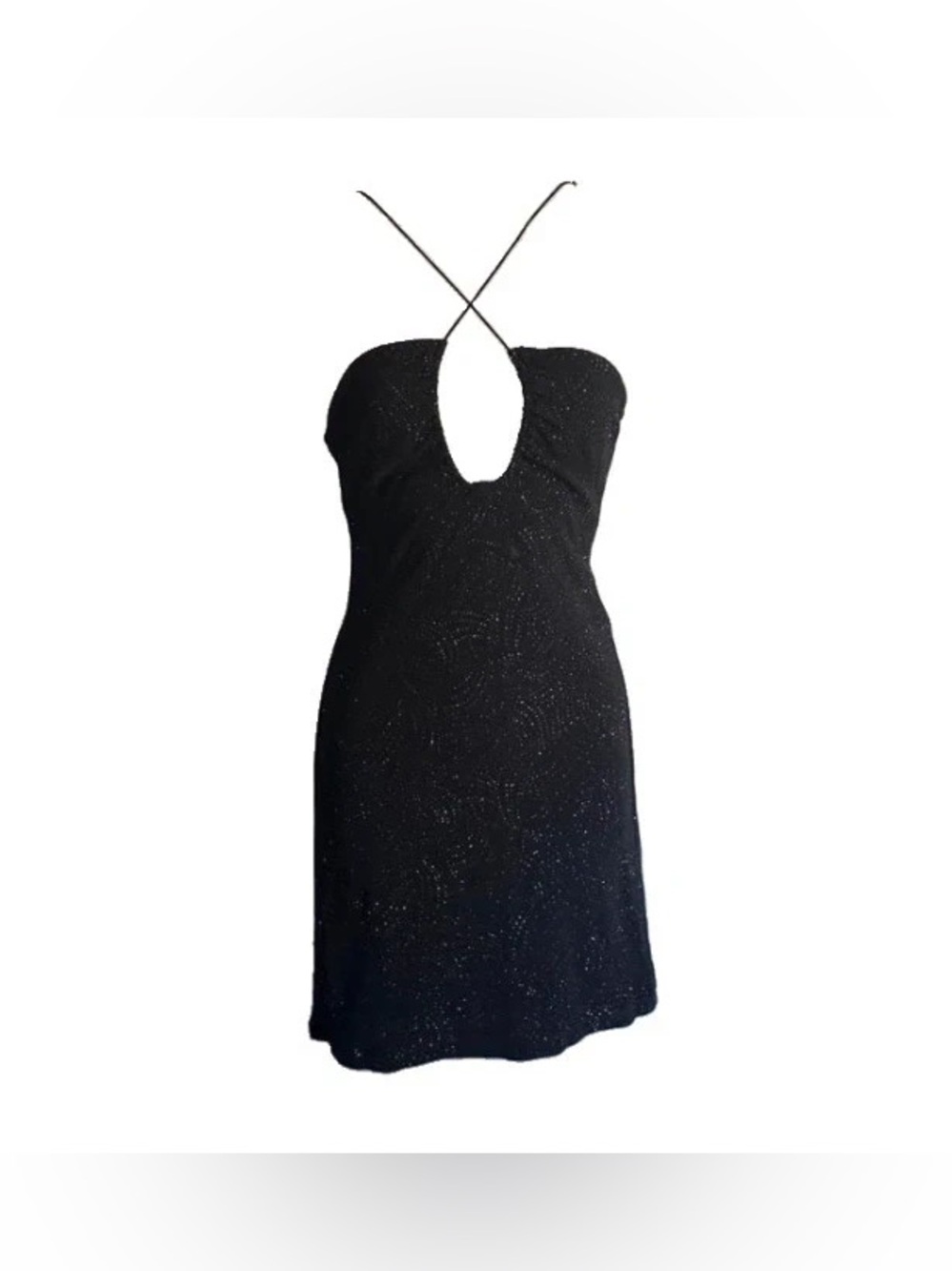 Vintage Charlotte Russe Sparkle Black Mini Dress 🖤✨